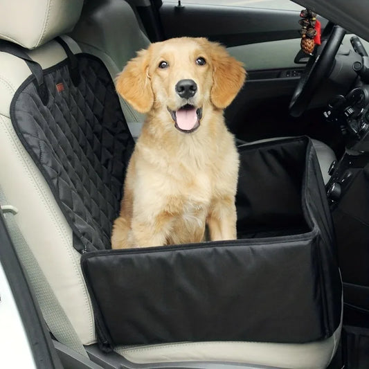 All-Season Pet Travel Safety Basket - Secure Design, Car Seat-Fitting Size Prevents Pet Movement, Ensures Driving Safety